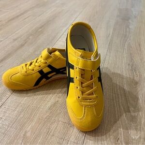Onitsuka Tiger by Asics Yellow and Black Kids Sneakers